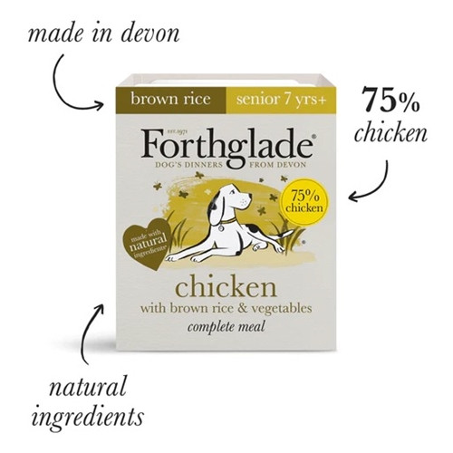 Forthglade Wholegrain Chicken, Brown Rice and Veg - Adult (1 yr +) - 395g
