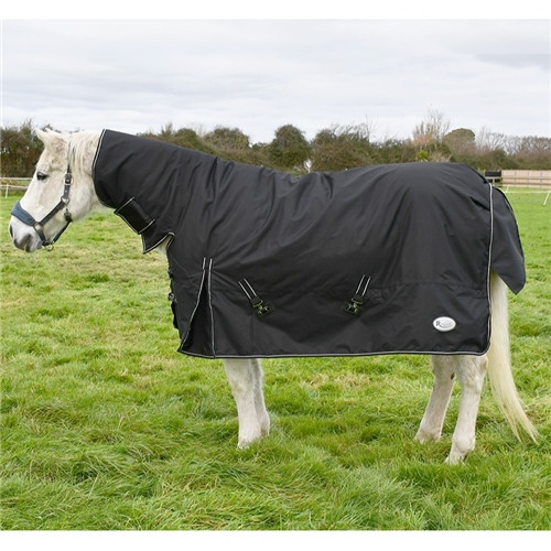 Rhinegold Monsoon Full Neck Combo Outdoor Rug - Black