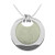 Indulgence Rhodium Cream Glitter Enamel Circle Necklace