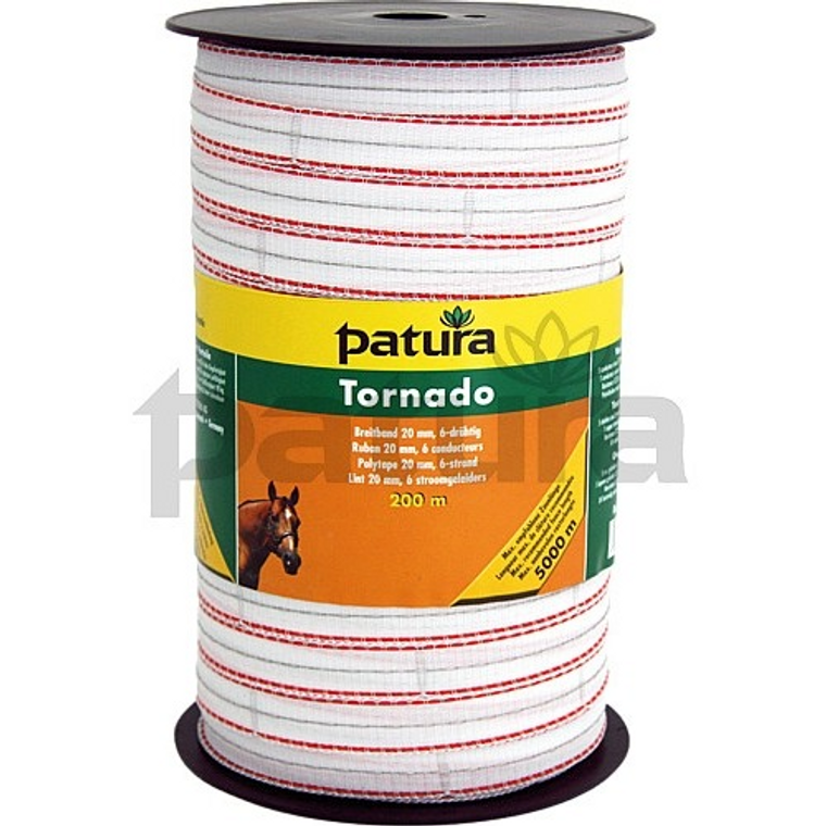 Patura Tornado Polytape - Orange/White