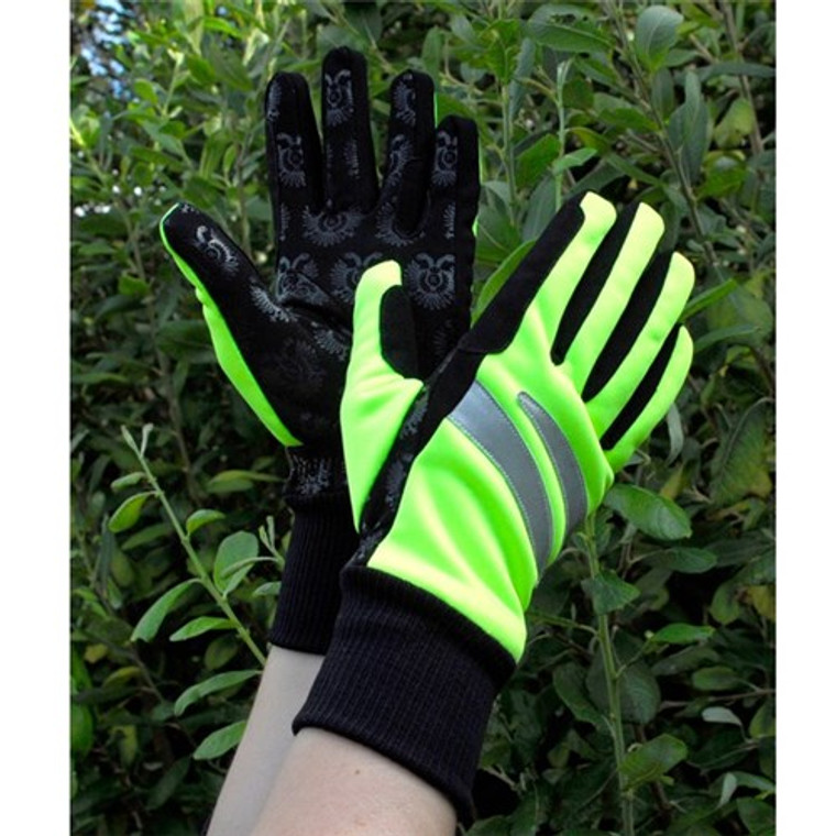 Rhinegold Reflective Winter Glove - Neon