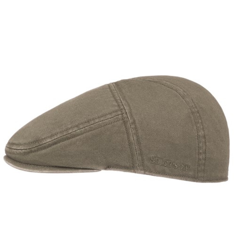Stetson Paradise Cotton Flat Cap - Olive