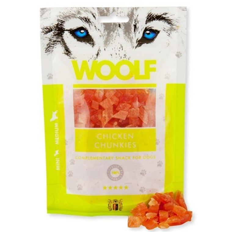 Woolf Chunkies Chicken Treats - 100g