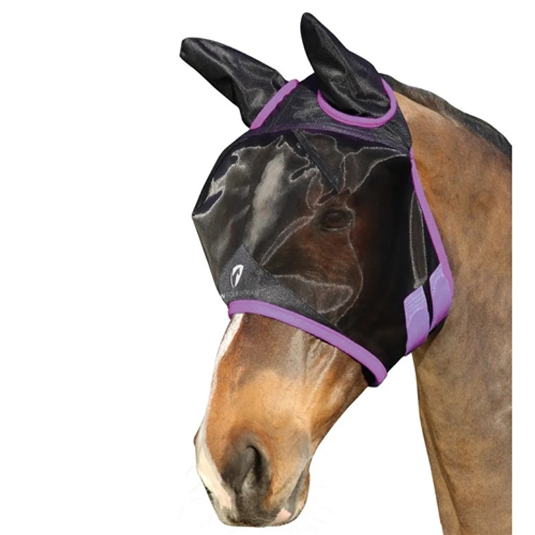Hy Equestrian Mesh Half Mask with Ears