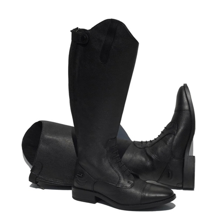 Rhinegold Elite Luxus Leather Laced Front Riding Boot - Extra Wide