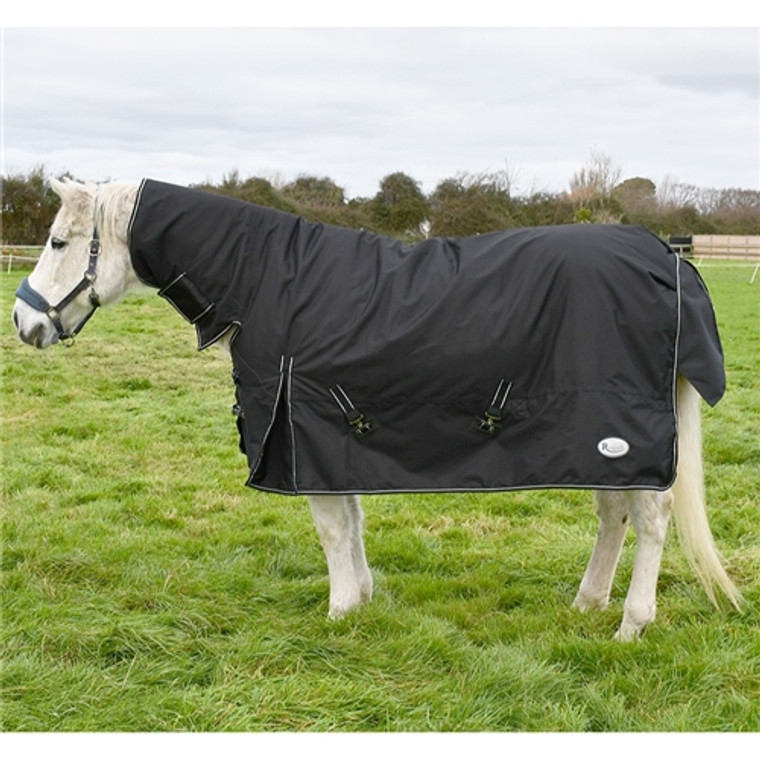 Rhinegold Monsoon Full Neck Combo Outdoor Rug - Black