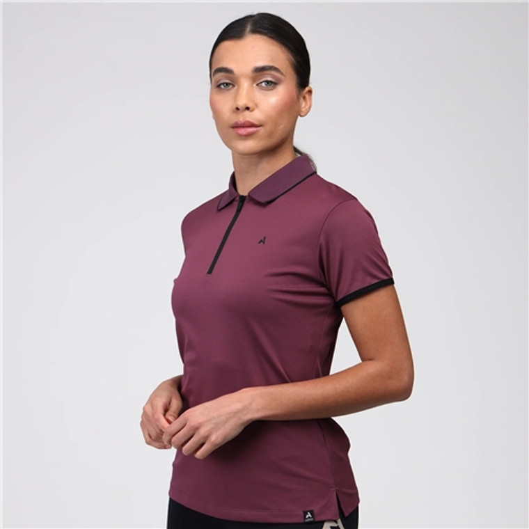 Aubrion React Tech Polo - Mauve