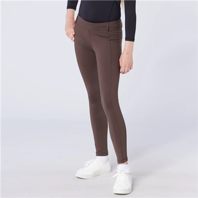Cameo Equine Junior All Season Riding Tight - Chocolate Brown