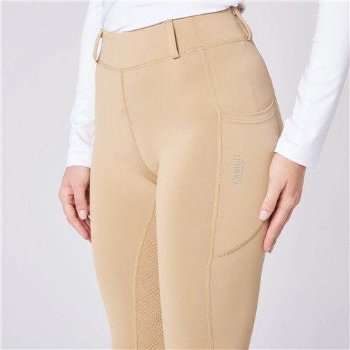 Cameo Equine Performance Tights - Beige
