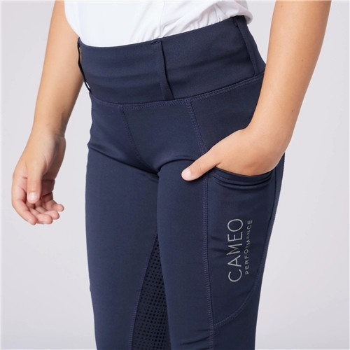 Cameo Equine Junior Performance Tights - Navy