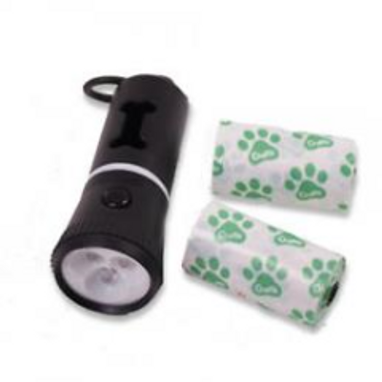 Ancol Betterware Torch With Dog Waste Bags