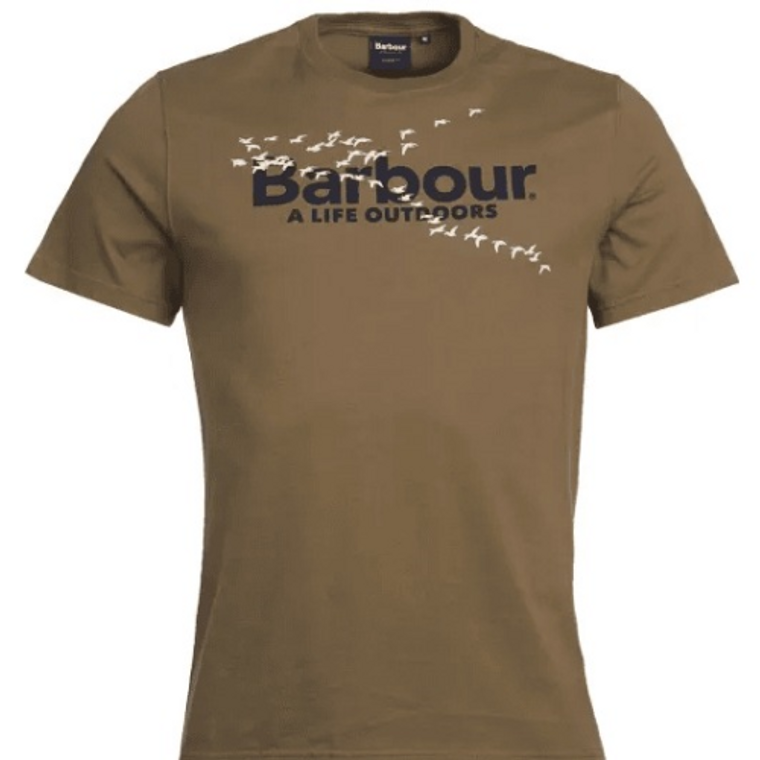 Barbour Outdoor Tee - Mid Olive