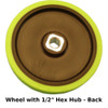 BaneBots Wheel, 3-7/8" x 0.8", Hub Mount, 60A, Black