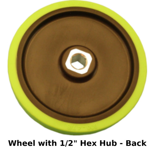BaneBots Wheel, 3-7/8" x 0.8", Hub Mount, 60A, Black BaneBots Wheel, 3-7/8" x 0.8", Hub Mount, 60A, Black