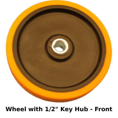 BaneBots Wheel, 3-7/8" x 0.8", Hub Mount, 60A, Black BaneBots Wheel, 3-7/8" x 0.8", Hub Mount, 60A, Black