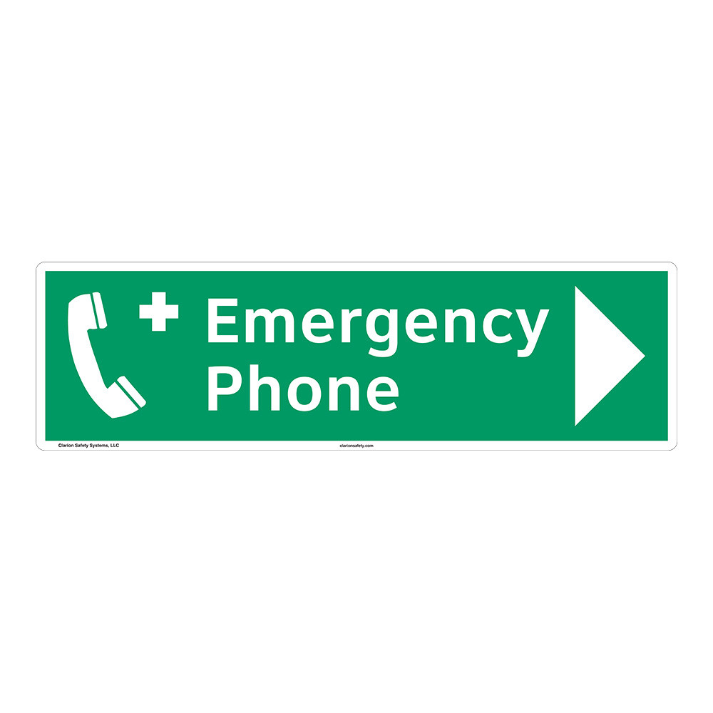 Emergency Phone Signs | Clarion safety Systems