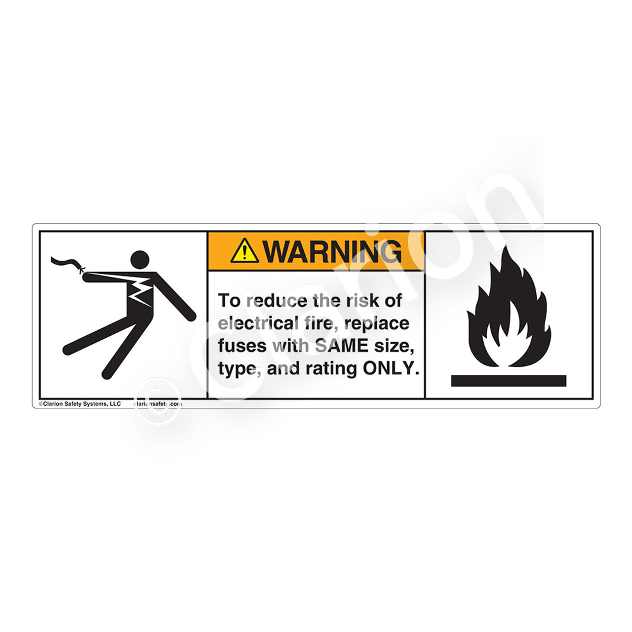 Warning/To Reduce the Risk (5025/6020-F63WH) Label warning-to-reduce-the-risk-5025-6020-f63wh-label