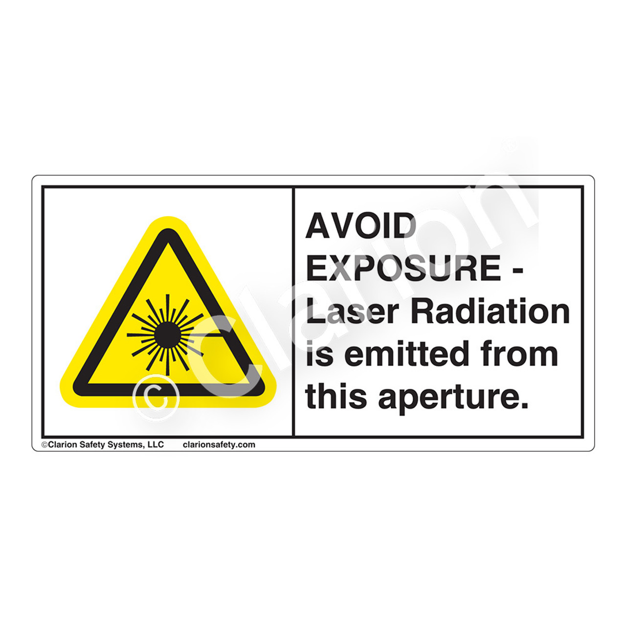 Avoid Exposure Laser Radiation (CDRH0001-H) Label