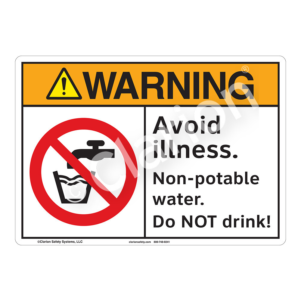 Warning Avoid Illness (F1124-) Sign