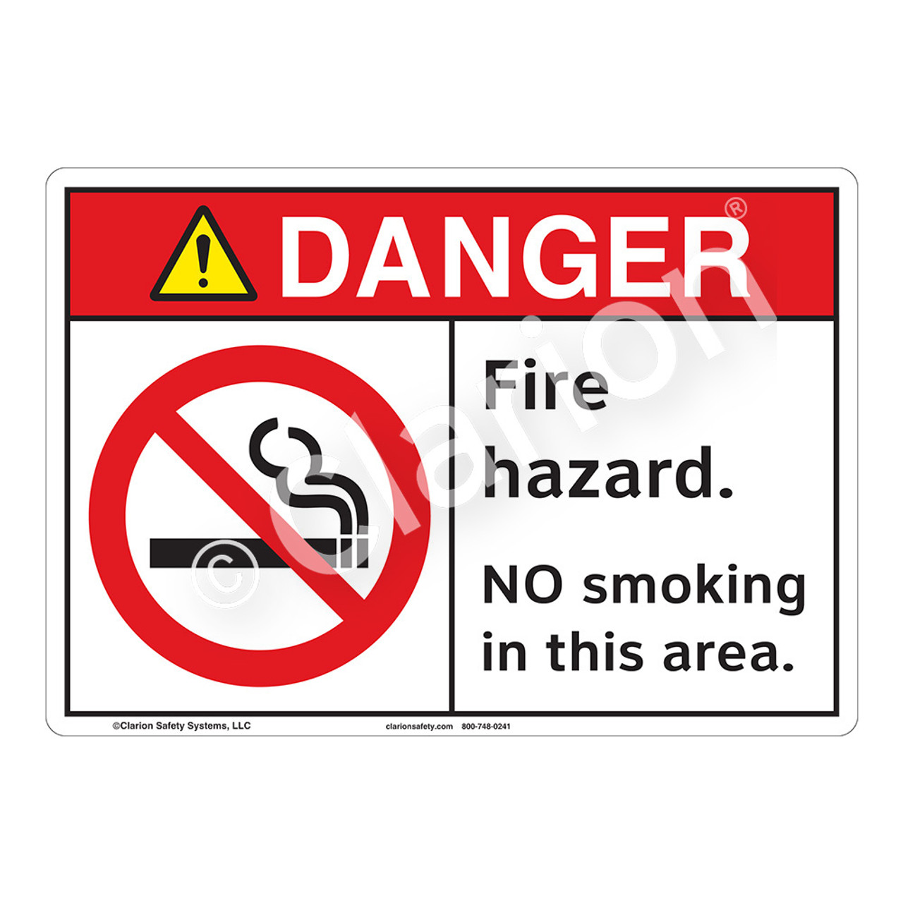 fire hazard sign