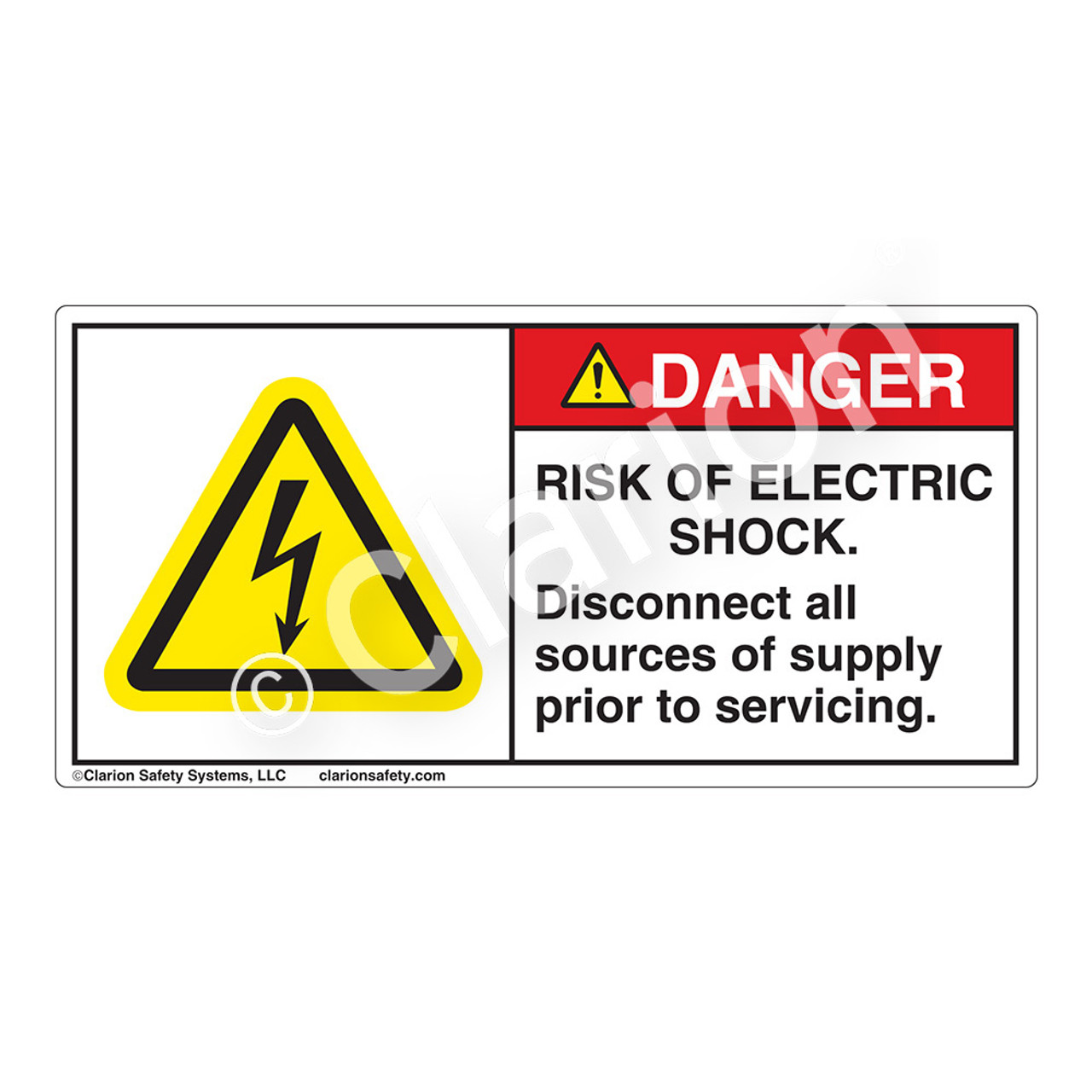 electrical shock sign