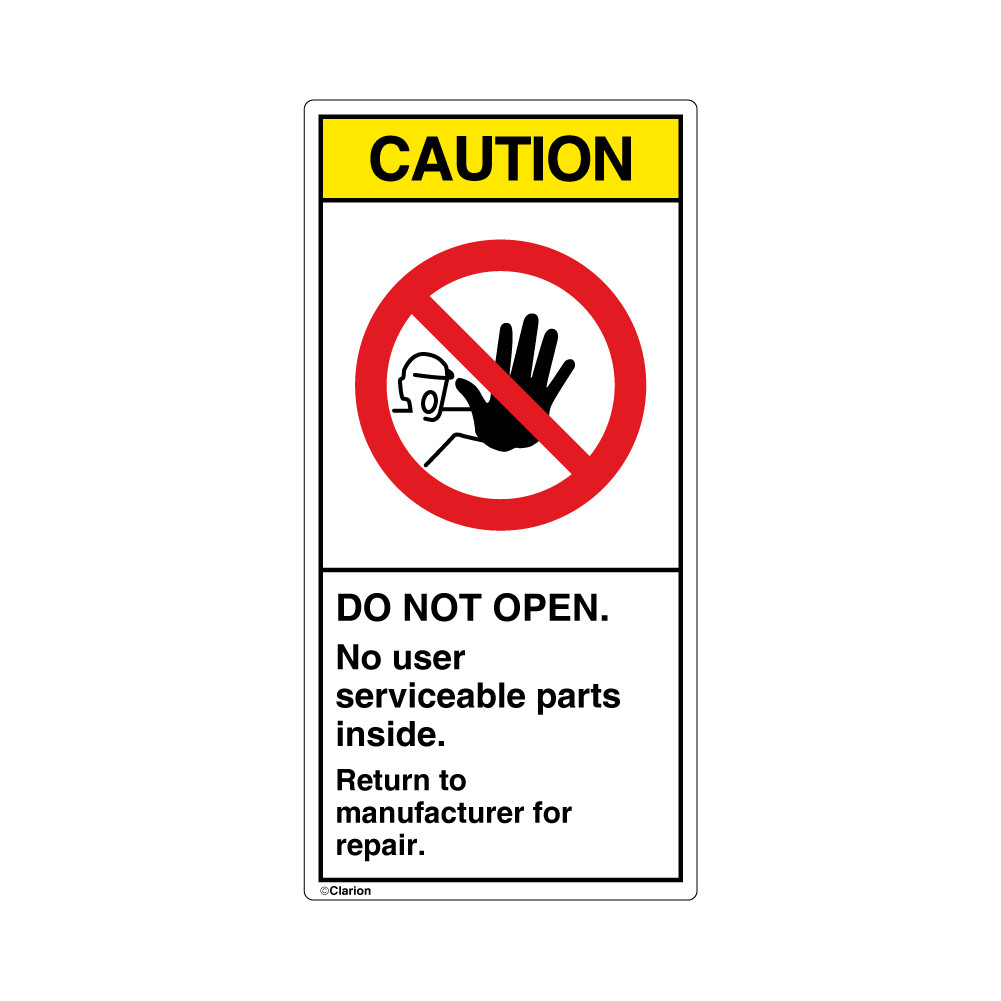 Notice/Do Not Open (H6062-G52NV) Label