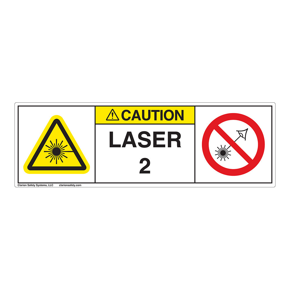 Caution/Laser Radiation Class 2 (IEC2007-H) Label
