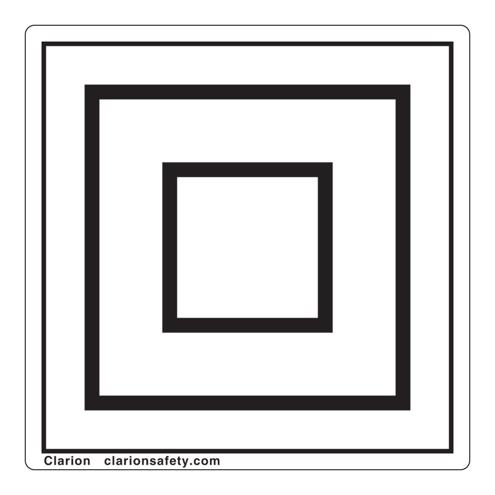 マークモントプロジェクト2 セラコート Class II Equipment (IEC5172a-) Label