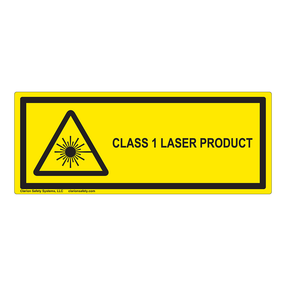 Class 1 Laser Product (IEC-6003-E62-H) Label
