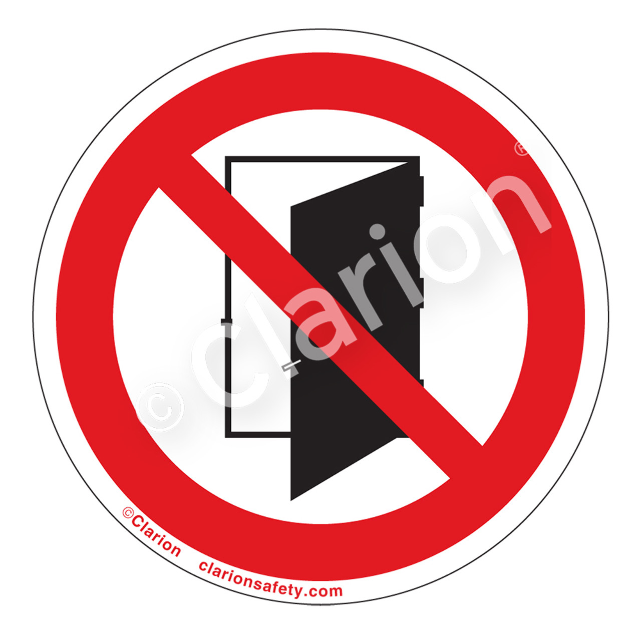 Do Not Open Door (IS6141-) Label