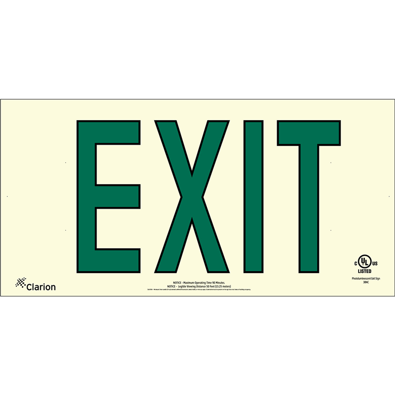 ul 924 exit sign