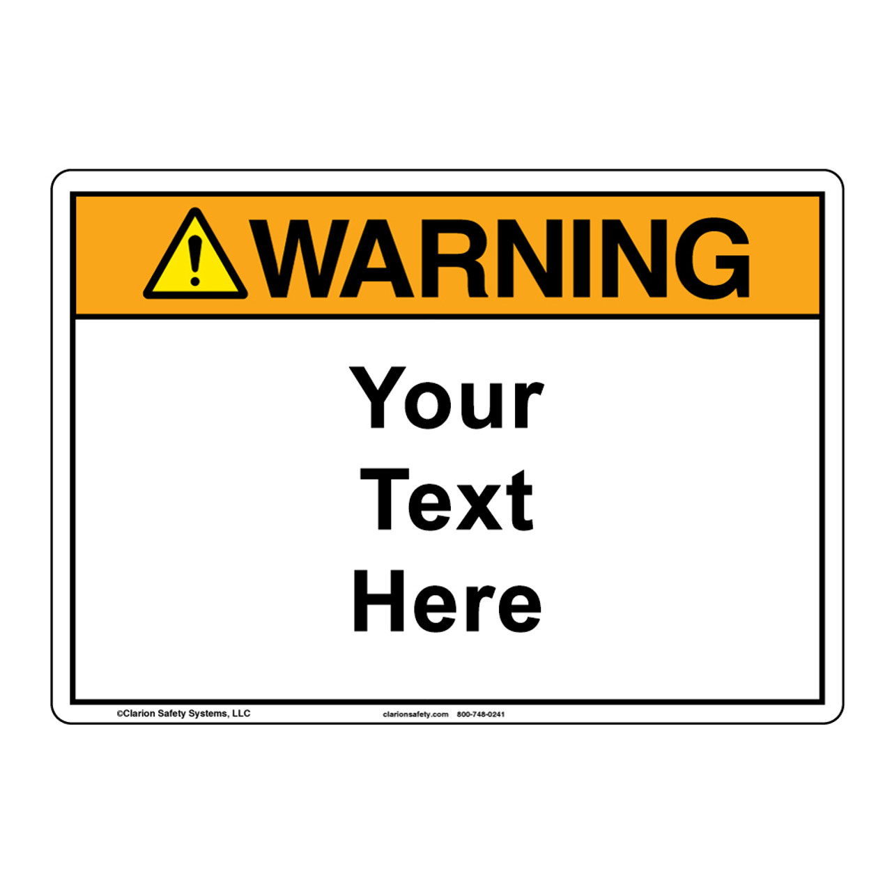 warning sign template