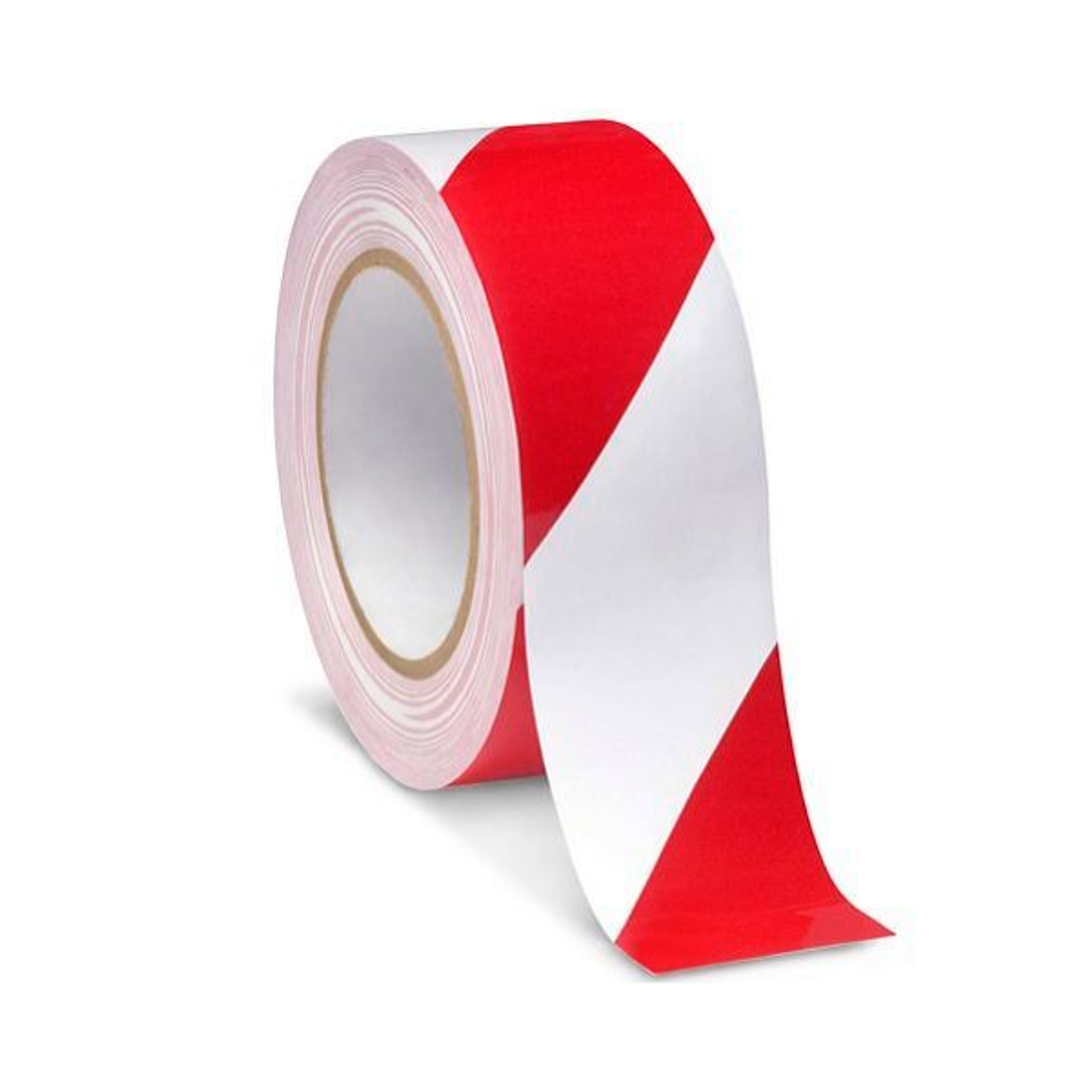 3 White Tape with Red Chevrons - 100' Roll - Safety Floor Tape