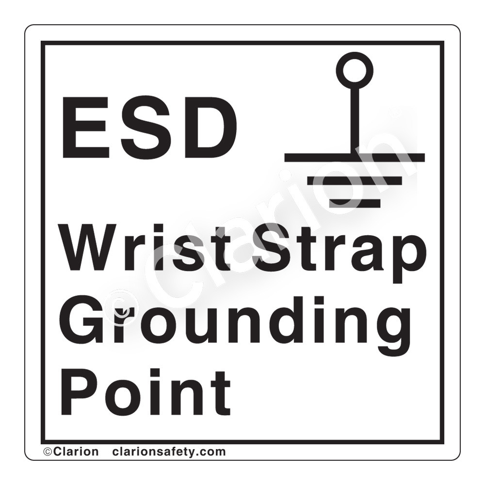 Electrical Grounding Safety Labels | Clarion Safety Systems