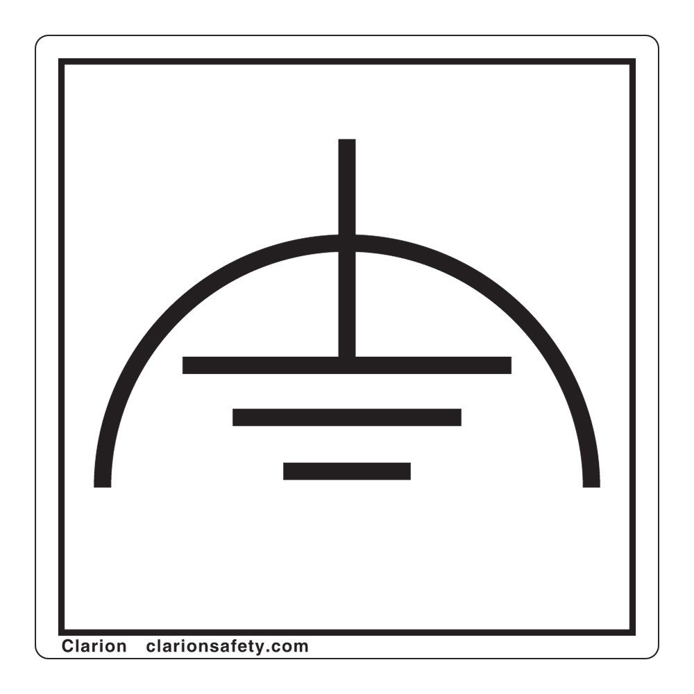 Electrical Grounding Safety Labels | Clarion Safety Systems
