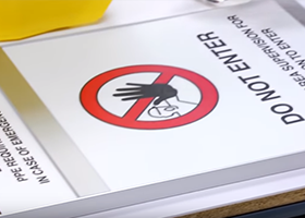 Lab Door Safety Signs