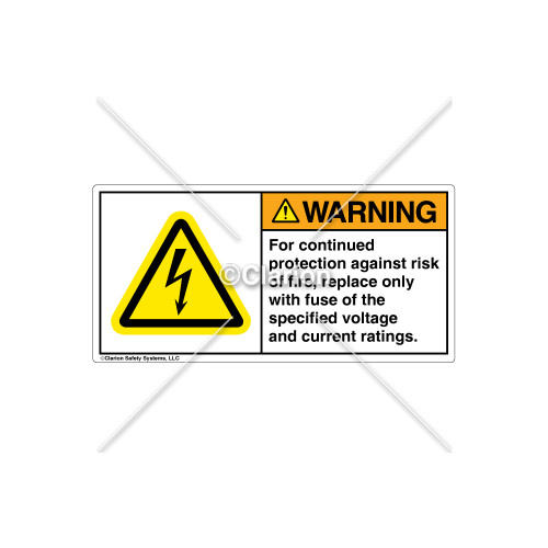 Warning/For Continued Protection Label (H6010-236WHPU)