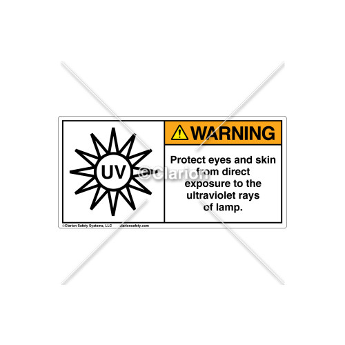 Warning/Protect Eyes Label (6123-237WHPJ)