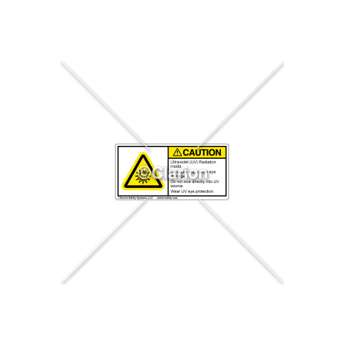 Caution/Ultraviolet Radiation Label (H6123-X31CHPL)