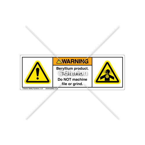 Warning/Beryllium Products Label (H6014/4006-487WHPT)