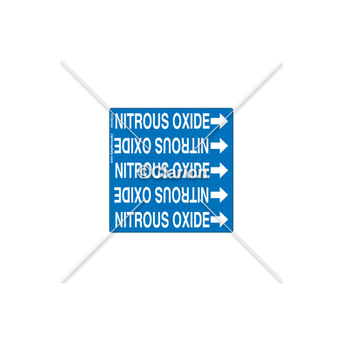 NITROUS OXIDE - Pipe OD  3/8 in. to 3/4 in. Label (PSMG-PE3BP1A)