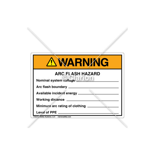 Warning/Arc Flash Hazard Label (C2743-35)