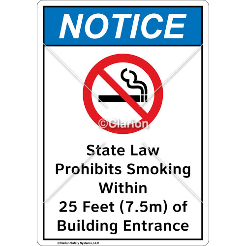 Notice State Law Sign (F1113-)