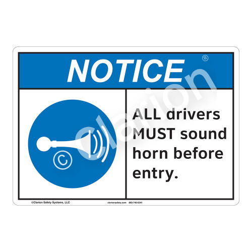 Notice All Drivers Sign (F1140-)