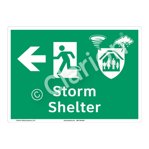 Storm Shelter Sign (F1302-)