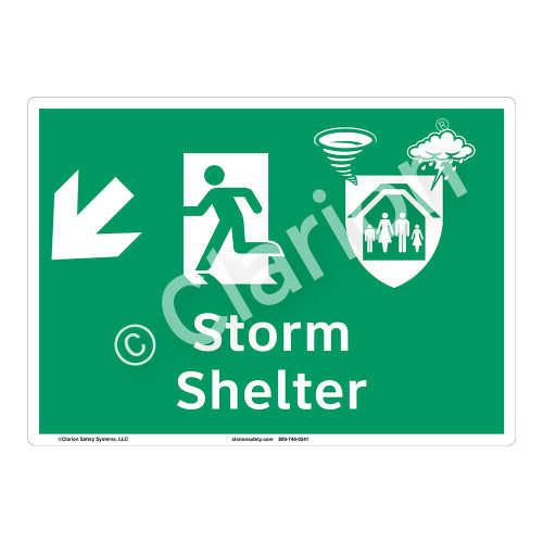 Storm Shelter Sign (F1303-)