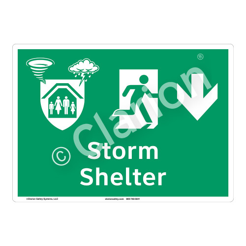 Storm Shelter Sign (F1304-)