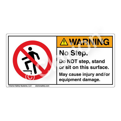 Warning/No Step Label (H5080-DY5WH)