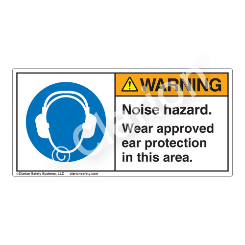 Warning/Noise Hazard Label (H6030-C9WH)