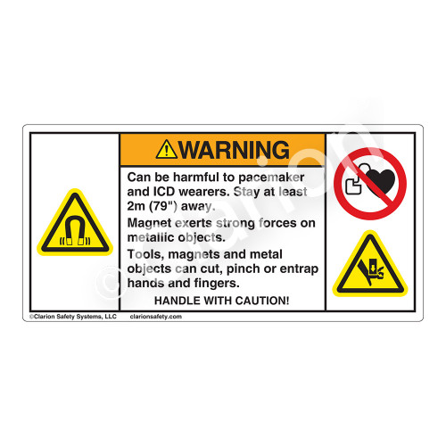 Warning/Can be Harmful Label (HMS-E16WH)
